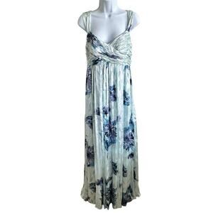 NWT JS Collection‎ blue floral cocktail evening dress size 6